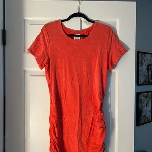 VS Women's Orange T-Shirt Dress